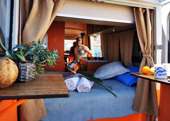 Rent A Blueclassics 's Campervan Combi J9 En Algarve Au Portugal Роскошный шатер